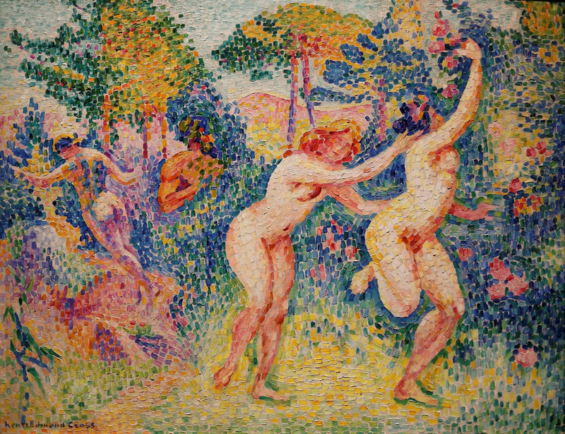 De vlucht van de nimfen - Henri-Edmond Cross