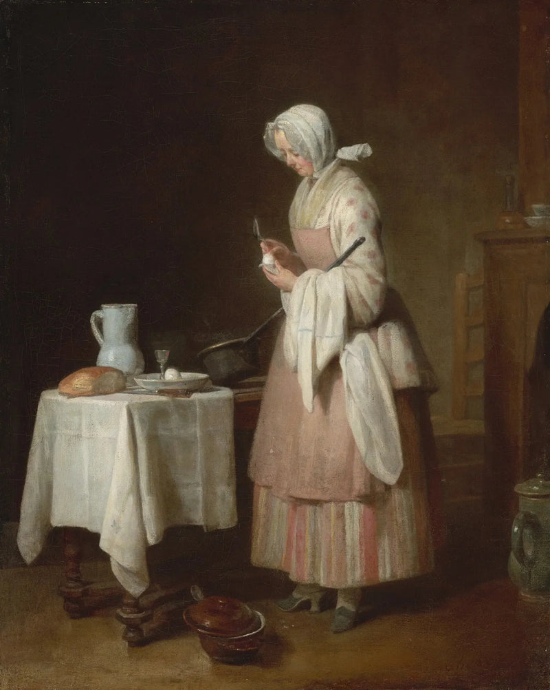 De waakzame wacht - Jean Simeón Chardin