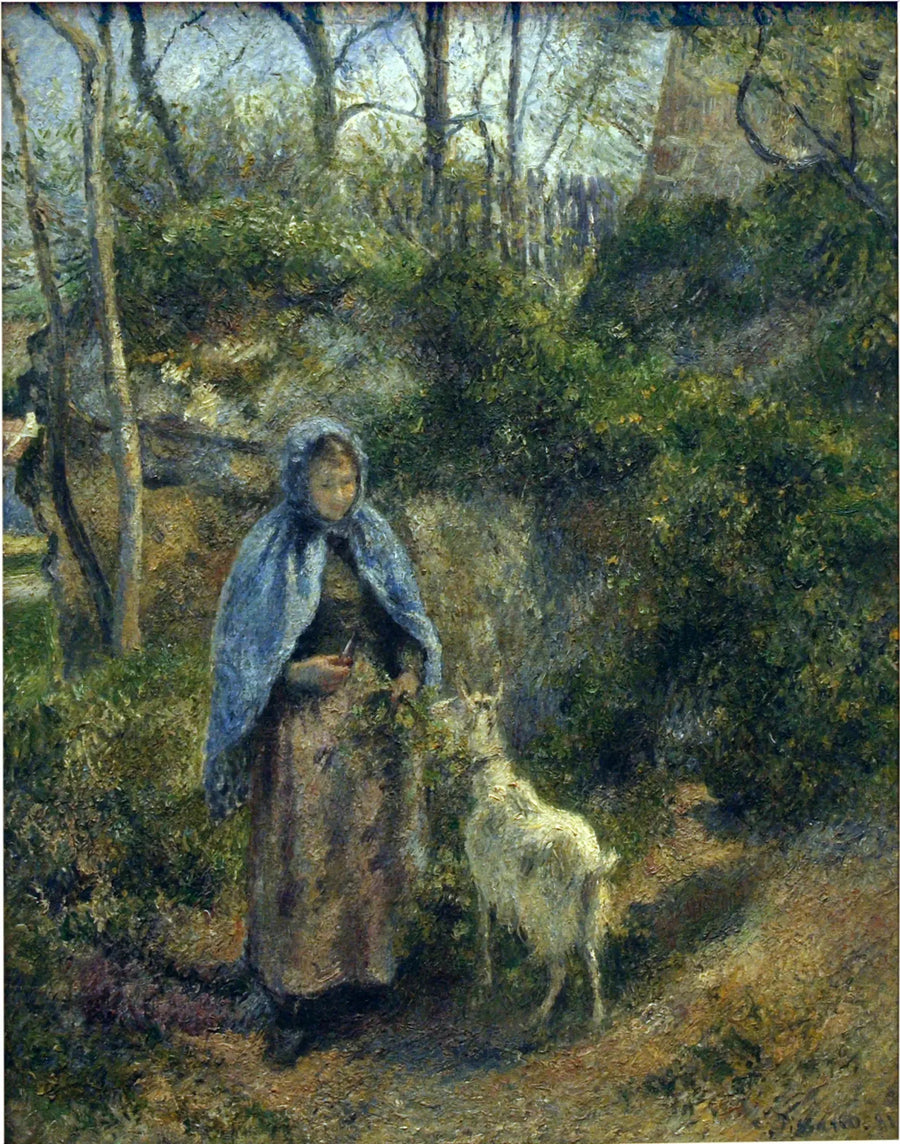 De Geitenhoedster - Camille Pissarro