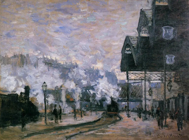Het station Saint-Lazare, buitenaanzicht - Claude Monet