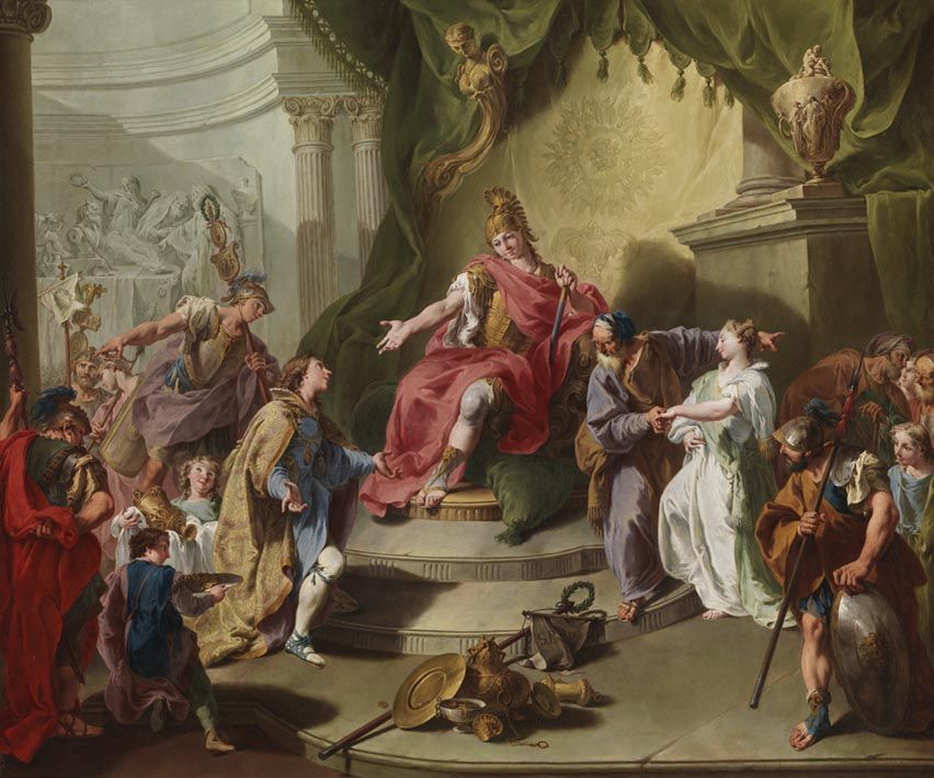 La générosité de Scipion - Giovanni Battista Pittoni - Alpha Reproduction