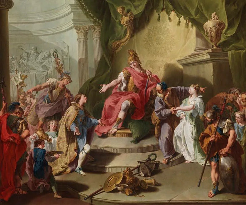 De vrijgevigheid van Scipio - Giovanni Battista Pittoni