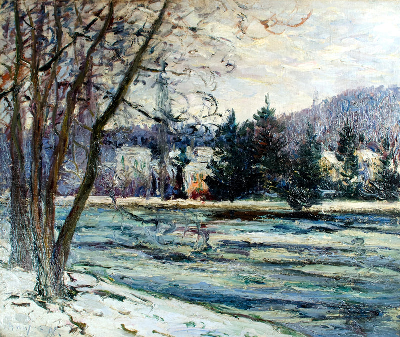 Het ijs, vijver van Ville d'Avray - Maxime Maufra