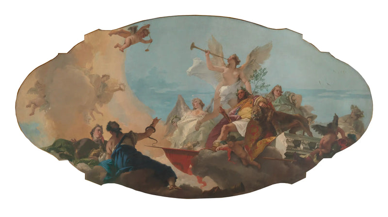 De verheerlijking van de familie Barbaro - Giovanni Battista Tiepolo