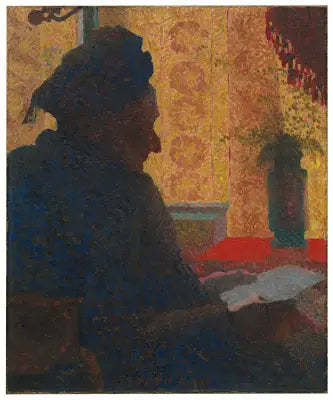 De grootmoeder Michaud tegen de lichtinval - Édouard Vuillard