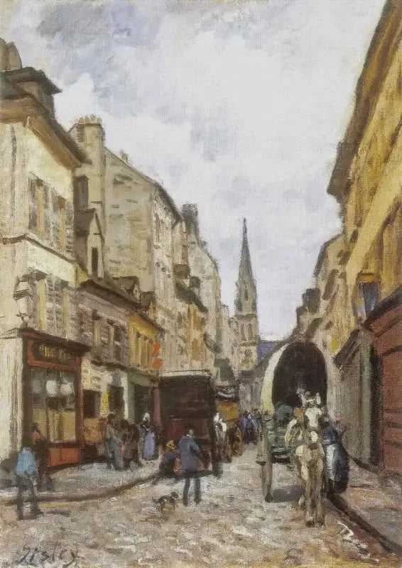 De Grote Straat in Argenteuil - Alfred Sisley