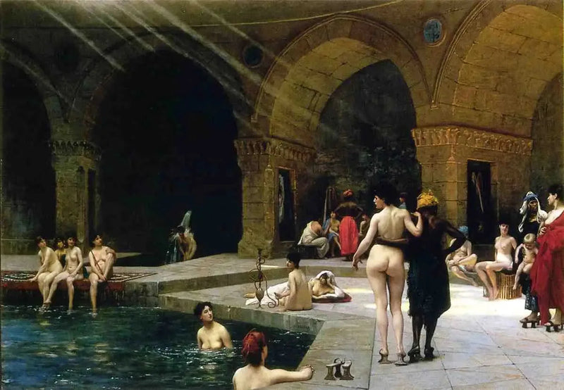 Het Grote Zwembad van Brousse - Jean-Léon Gérôme