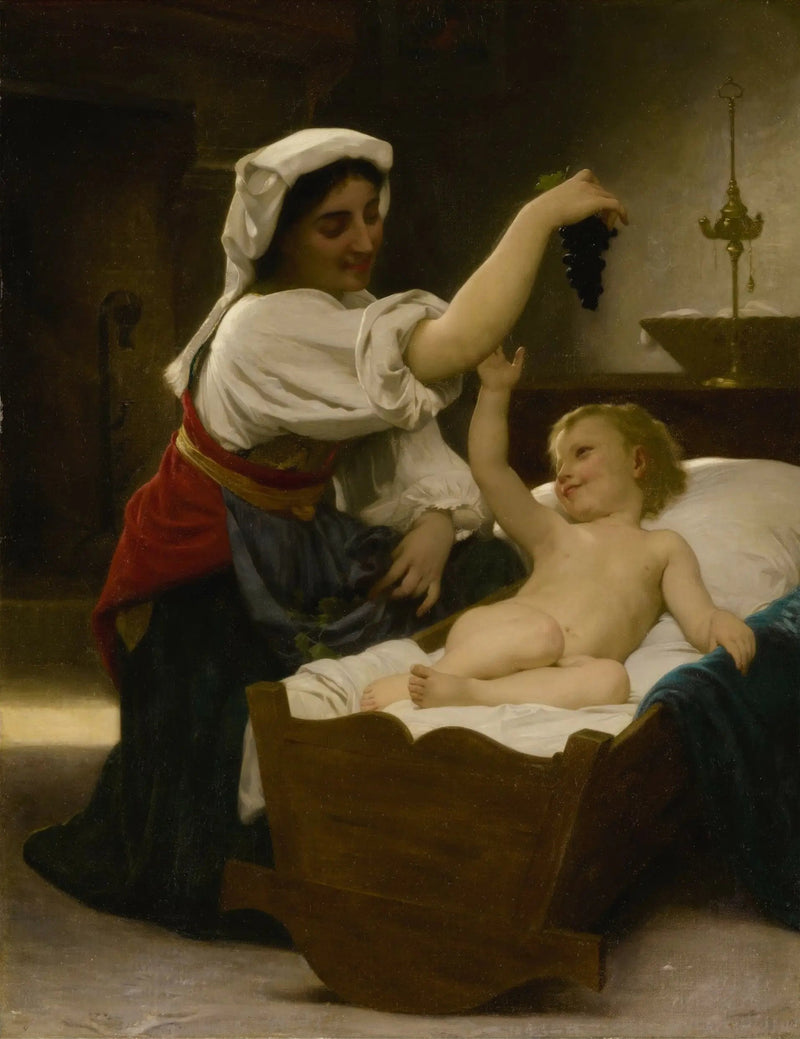 De druiventros (eerste reductie) - Bouguereau