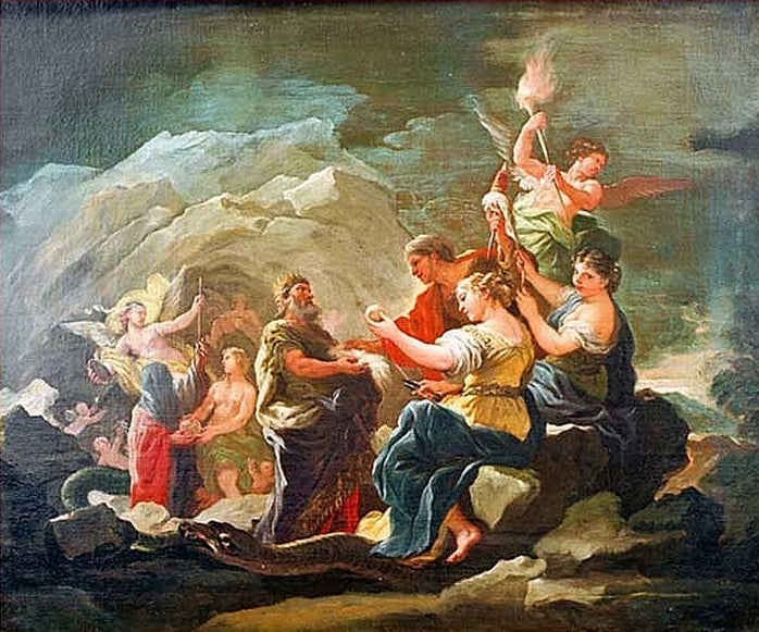 De grot van de eeuwigheid - Luca Giordano