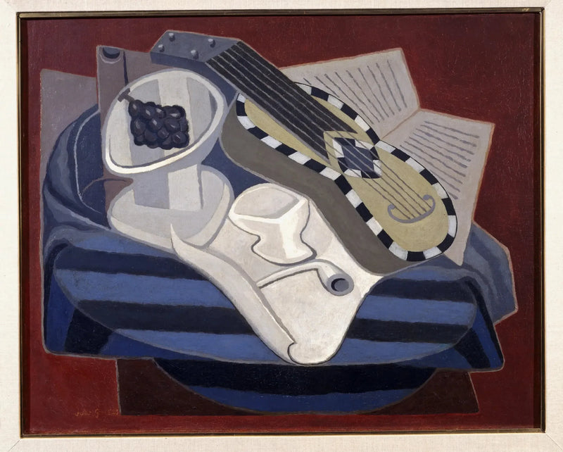 De gitaar met inlegwerk - Juan Gris
