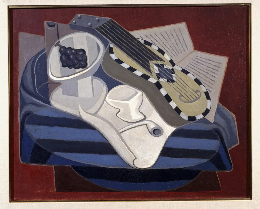 De gitaar met inlegwerk - Juan Gris
