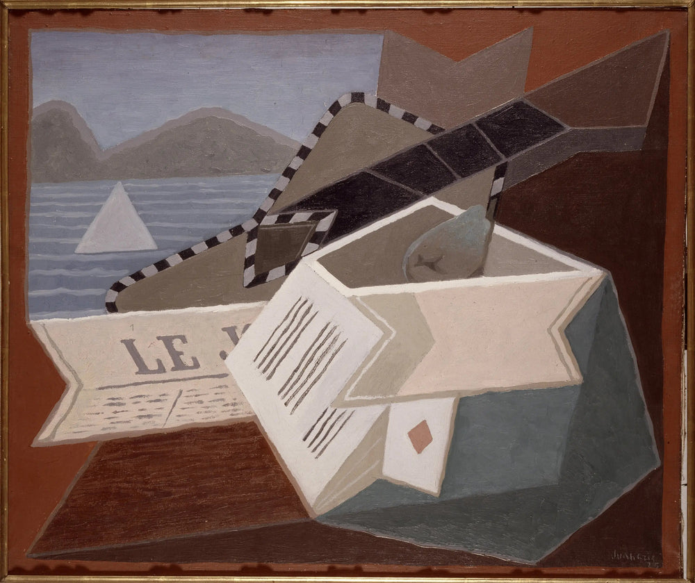 La guitare devant la mer - Juan Gris image 1 tableau peint à l’huile sur toile