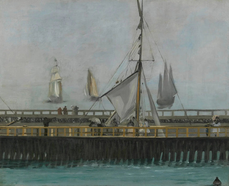 De Jetée van Boulogne-sur-Mer - Édouard Manet