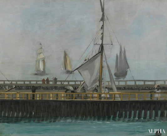 La jetée de Boulogne-sur-Mer - Edouard Manet - Reproductions de tableaux et peintures haut de gamme