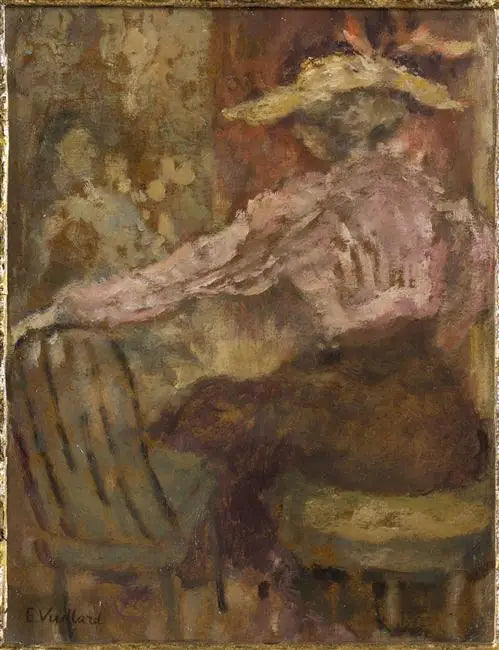 Het jonge meisje in roze blouse - Édouard Vuillard