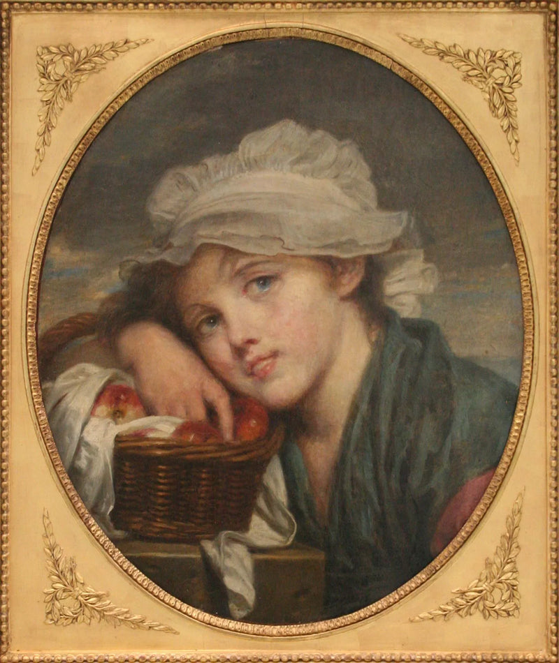 Het jonge meisje met mandje - Jean-Baptiste Greuze