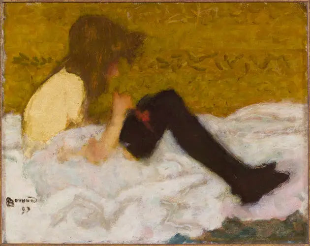 Het meisje met de zwarte kousen - Pierre Bonnard