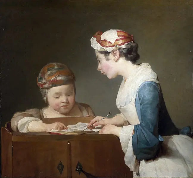 La jeune maîtresse d’école - Jean Siméon Chardin - Alpha Reproduction