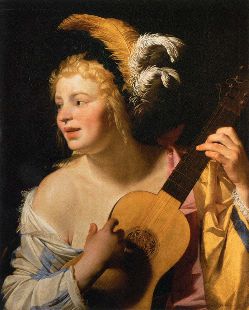 De gitaarspeler - Gerrit van Honthorst