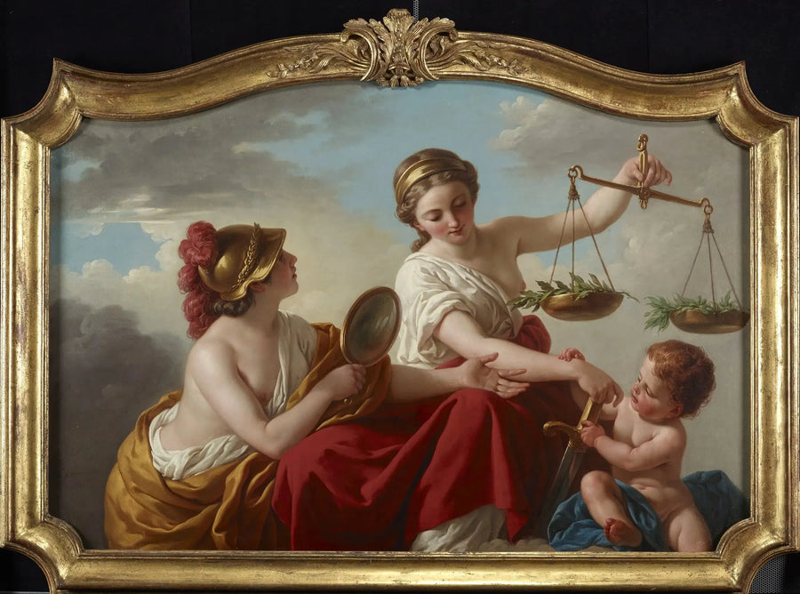De ongewapende rechtspraak door onschuld en geprezen door voorzichtigheid - Louis Jean François Lagrenée

Source:
La justice désarmée par l'innocence et applaudie par la prudence - Louis Jean François Lagrenée