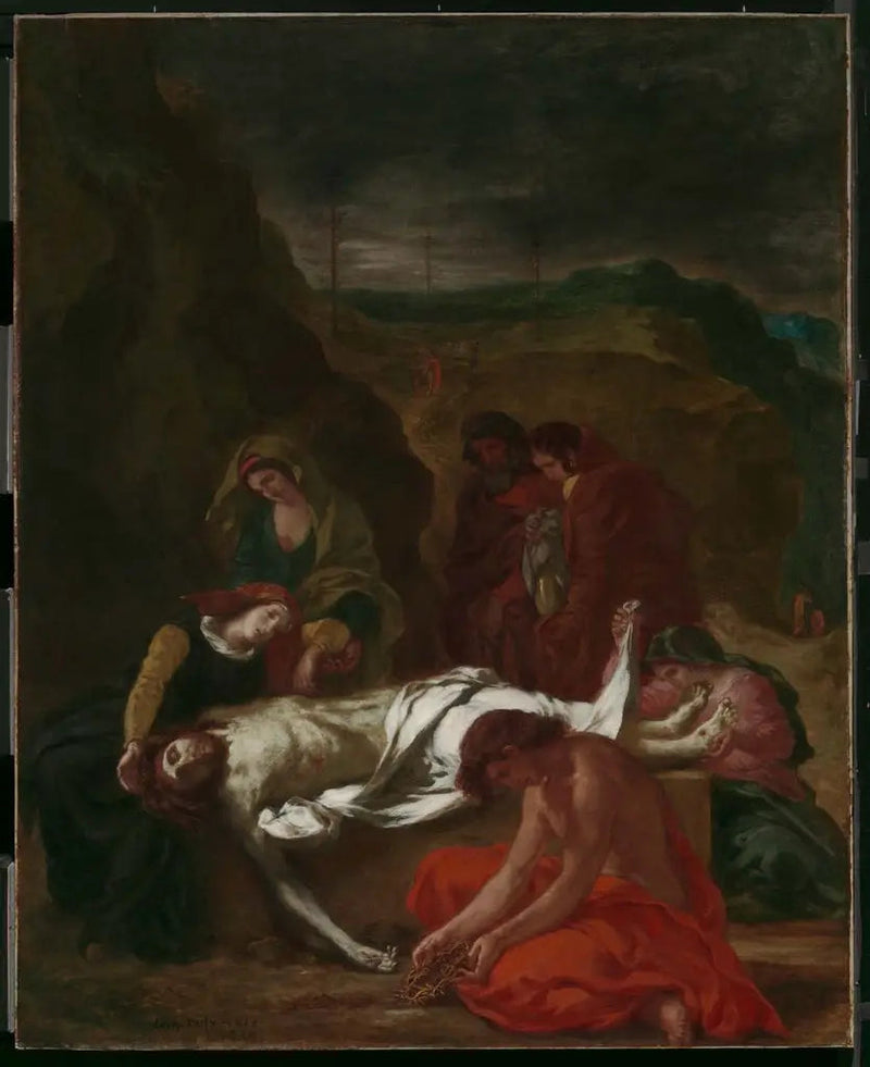 De Lamentatie (Christus aan het graf) - Eugène Delacroix