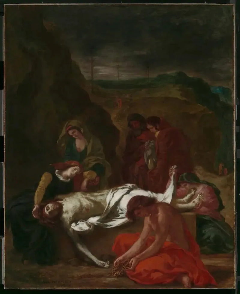 De Lamentatie (Christus aan het graf) - Eugène Delacroix