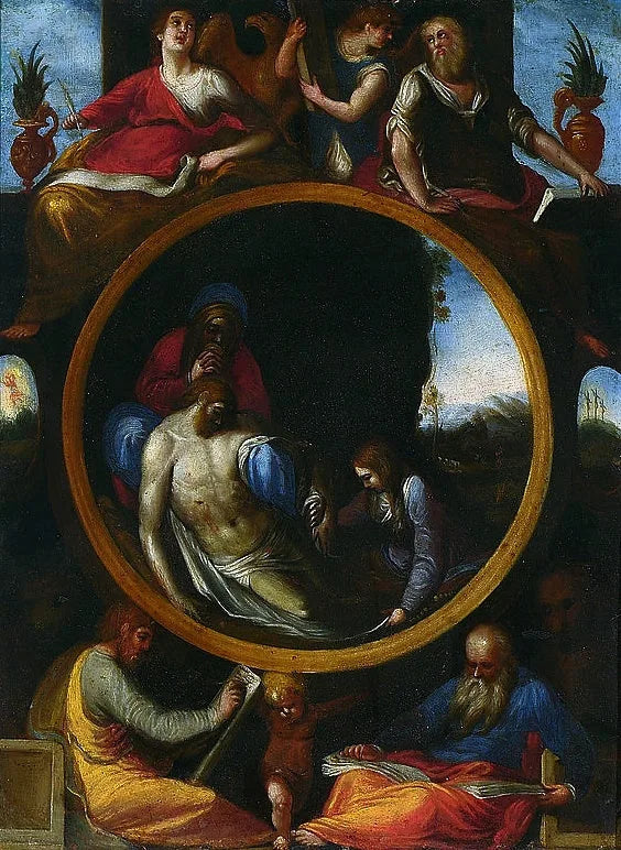 De klaagzang over het lichaam van de gestorven Christus - Denis Calvaert
