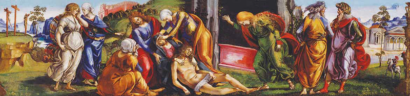De klaagzang over het lichaam van de gestorven Christus - Luca Signorelli