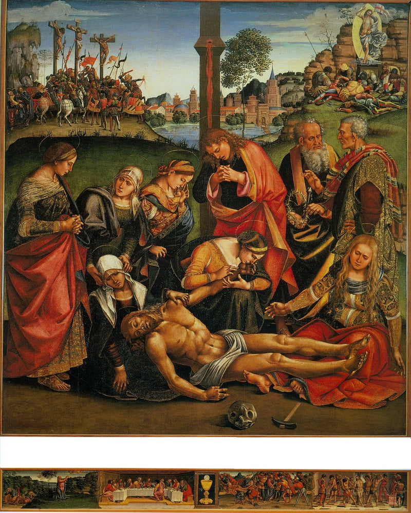 De klaagzang over het lichaam van de gestorven Christus - Luca Signorelli