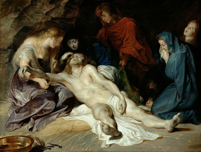De klaagzang over het lichaam van de gestorven Christus. - Peter Paul Rubens