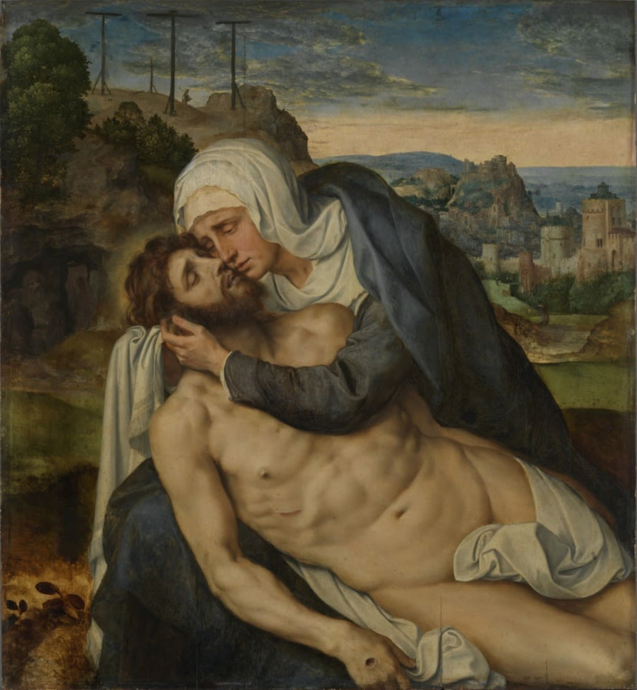 De klaagzang over het lichaam van de gestorven Christus - Quentin Metsys