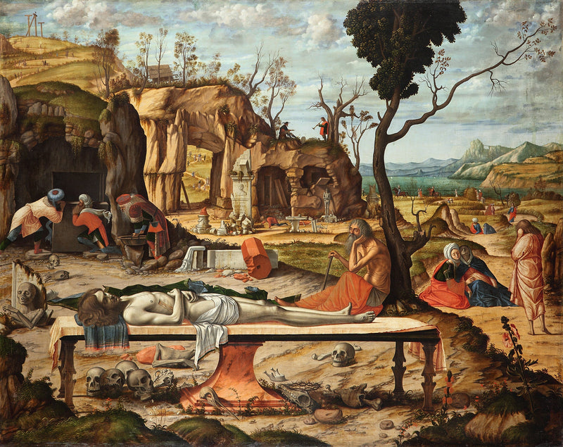 De klaagzang over het lichaam van de gestorven Christus - Vittore Carpaccio