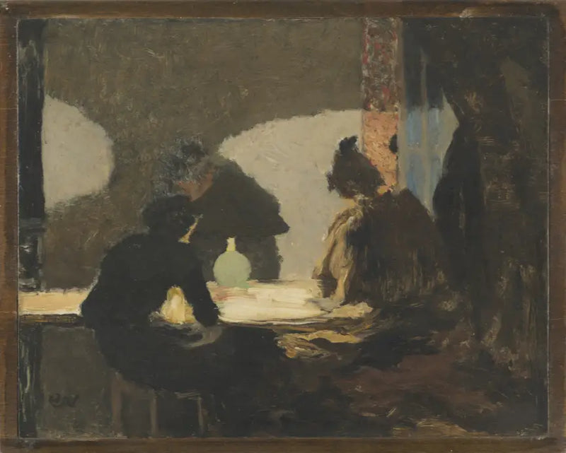 Het groene lampje - Édouard Vuillard