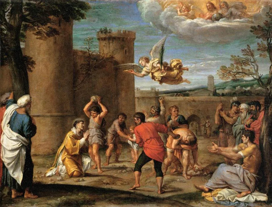 De steniging van Sint-Stefanus - Annibale Carracci