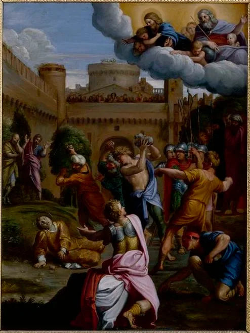 De steniging van Sint-Etienne - Domenichino