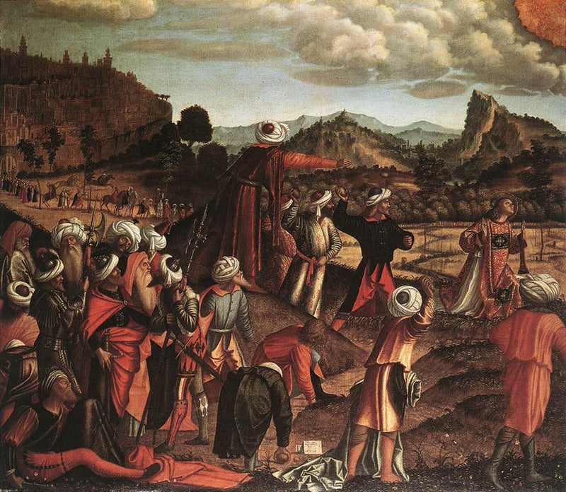 De steniging van Sint-Stefanus - Vittore Carpaccio