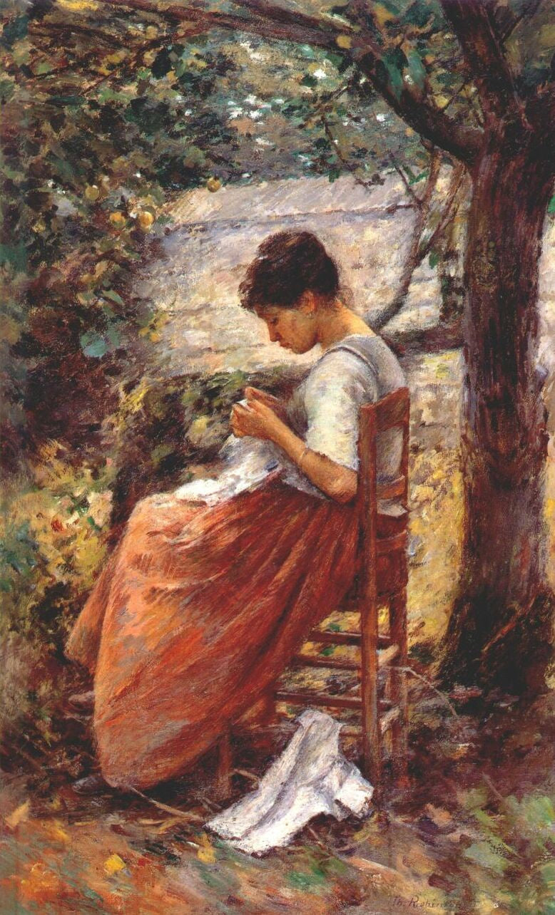 La layette - Theodore Robinson image 1 reproduction réalisée par Alpha Reproduction