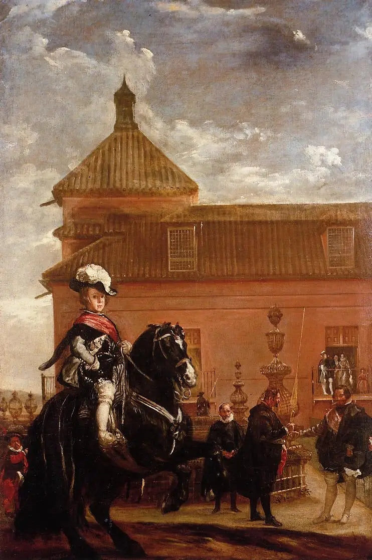 De Paardrijles van Prins Balthazar Carlos - Diego Velázquez