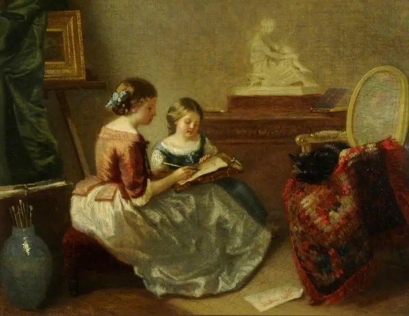 De tekenles - Jean-Honoré Fragonard