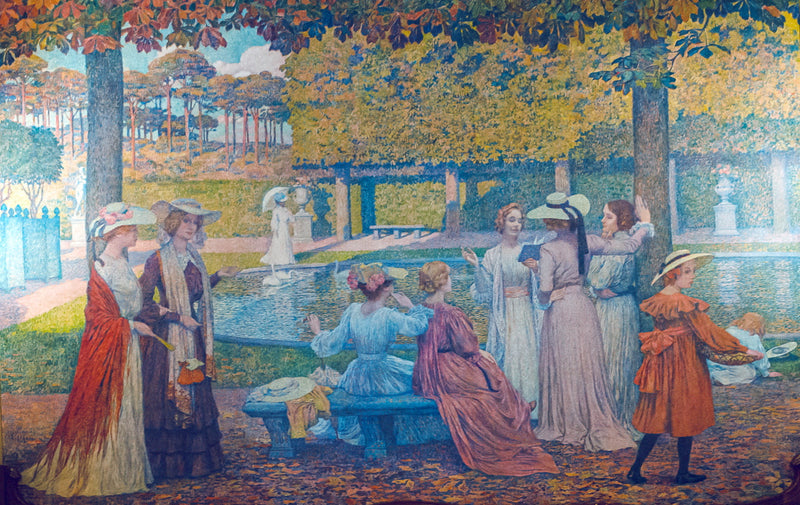 Het lezen in het park - Théo van Rysselberghe