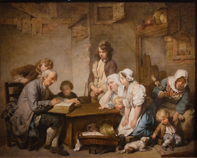 Het lezen van de Bijbel - Jean-Baptiste Greuze