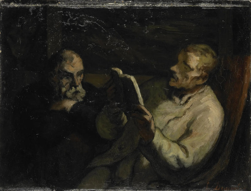 De lezing - Honoré Daumier