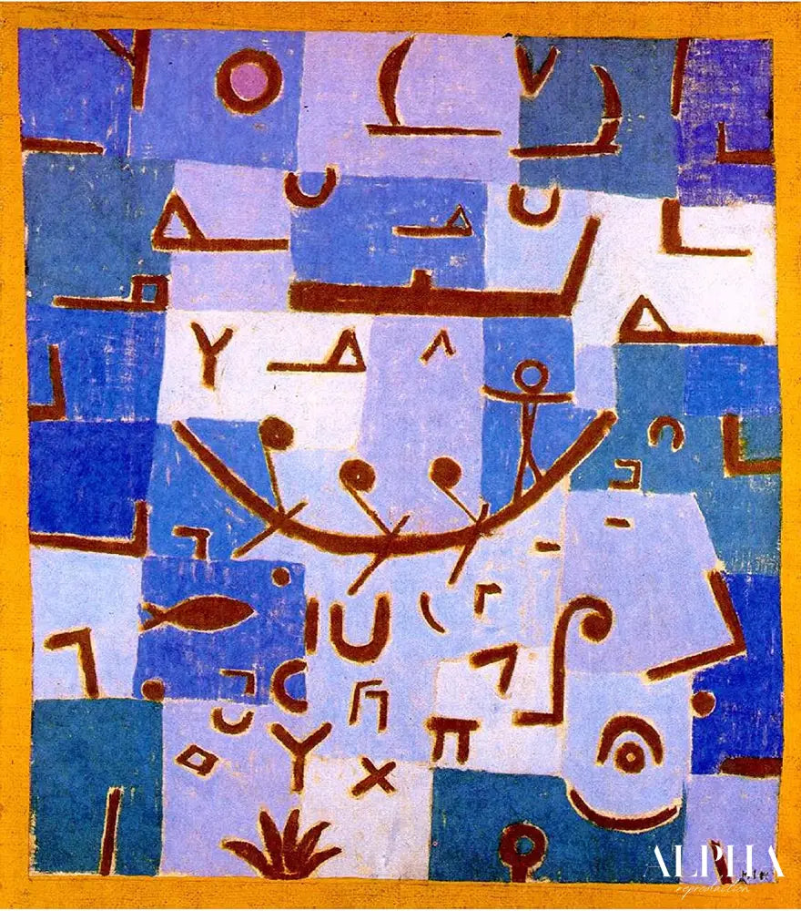 La légende du Nil - Paul Klee - Reproductions de tableaux et peintures haut de gamme