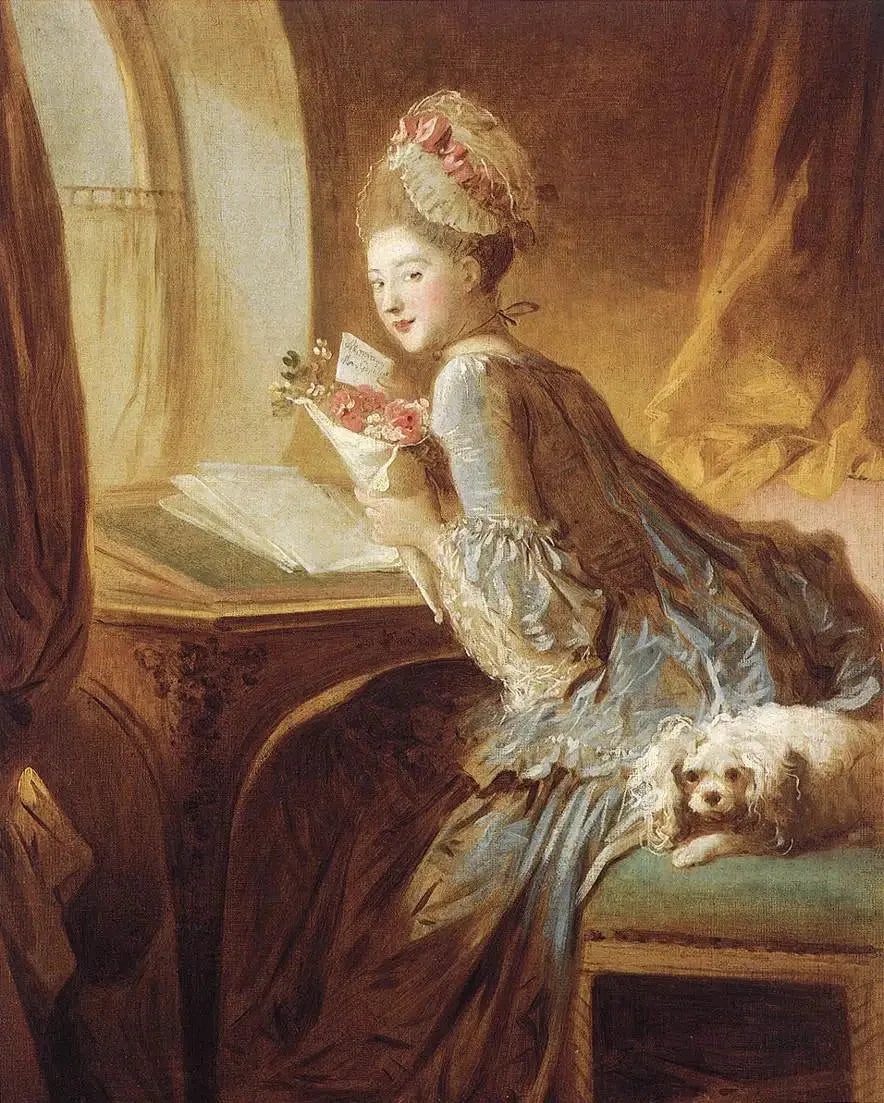 Liefdesbrief - Jean-Honoré Fragonard