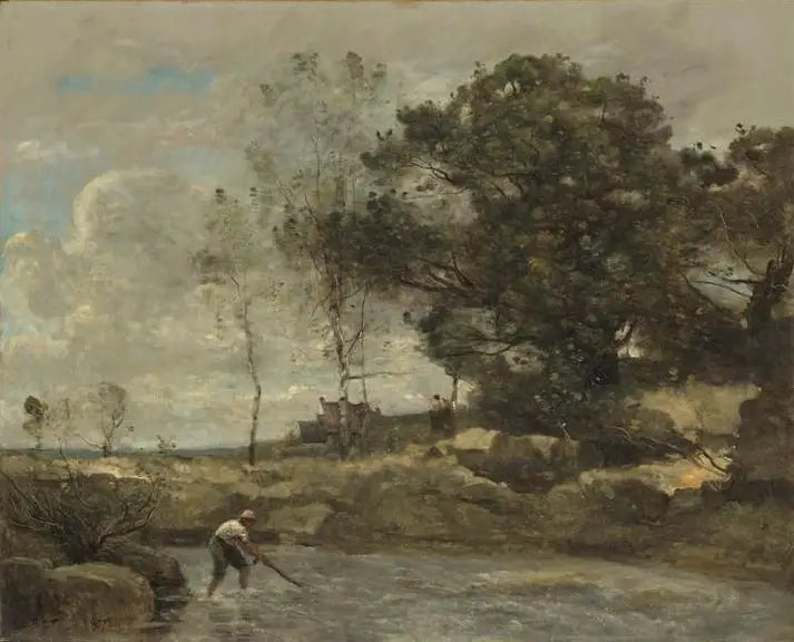 De Vislijn - Jean-Baptiste Camille Corot