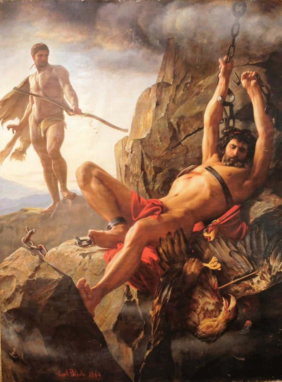 De bevrijding van Prometheus - Carl Heinrich Bloch