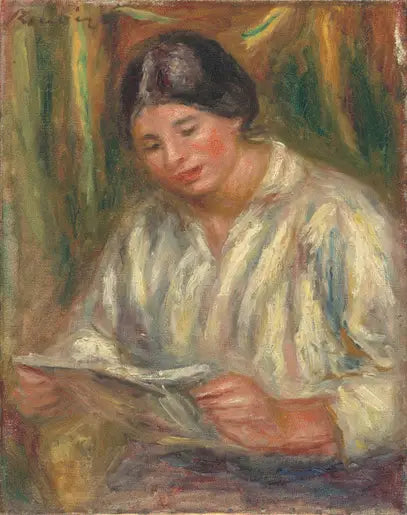 De Witte Lezeres - Pierre-Auguste Renoir