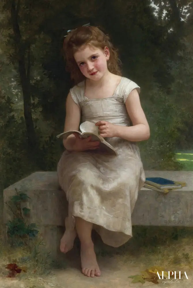 La Liseuse - William-Adolphe Bouguereau Reproductions de tableaux à la peinture à l’huile