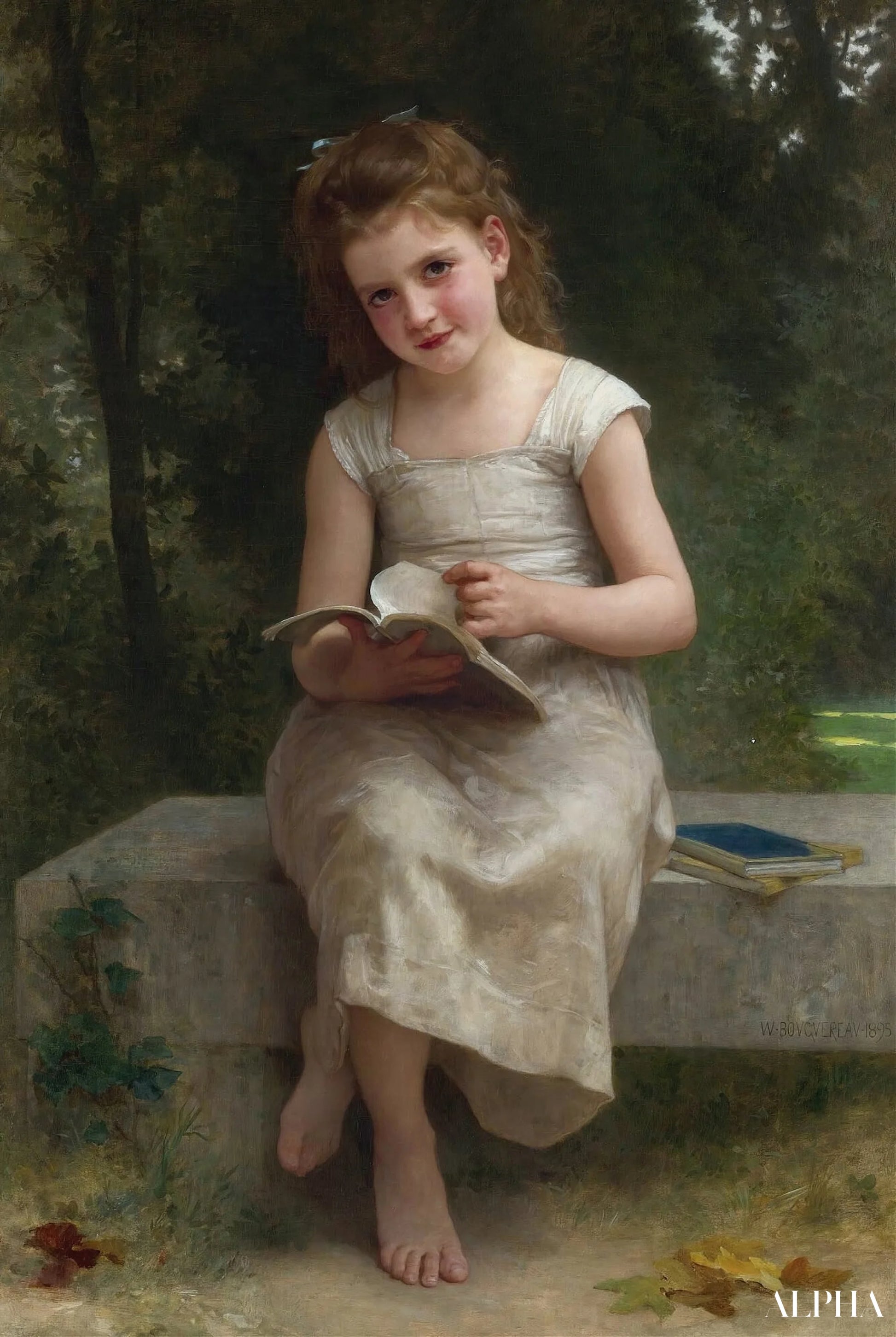 La Liseuse - William-Adolphe Bouguereau Reproductions de tableaux à la peinture à l’huile