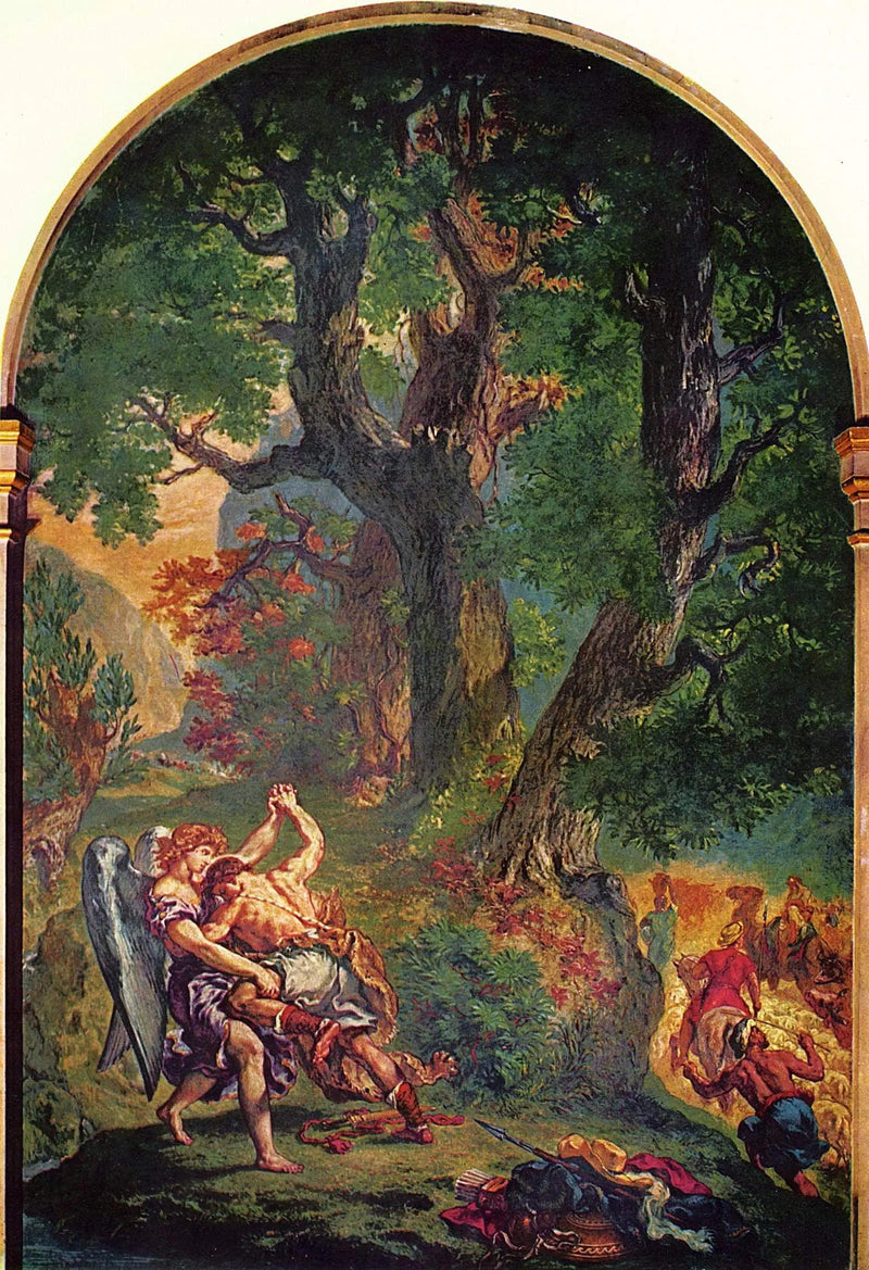 De Strijd van Jacob met de Engel - Eugène Delacroix